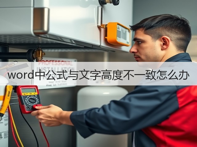 word中公式与文字高度不一致怎么办(图1) word中公式与文字高度不一致怎么办(图1)