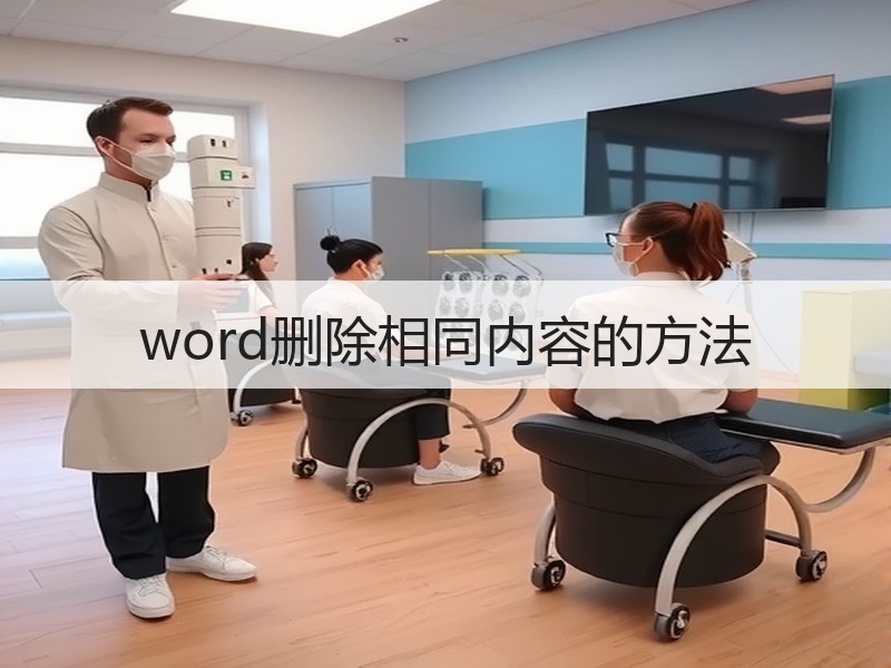 word删除相同内容的方法 - 诺云壹观办公网