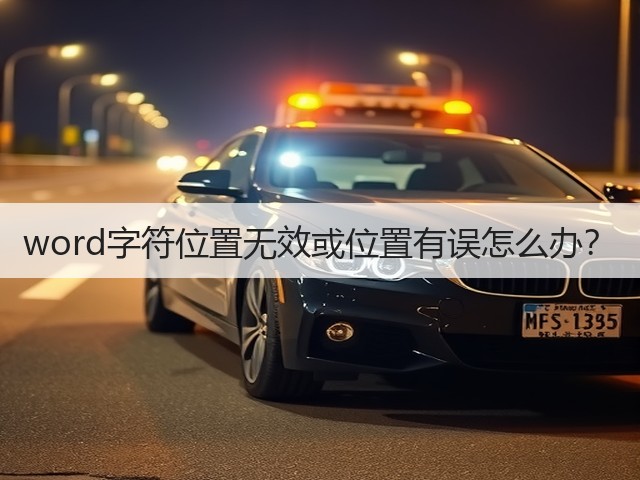 word字符位置无效或位置有误怎么办?(图3) word字符位置无效或位置有误怎么办?(图3)