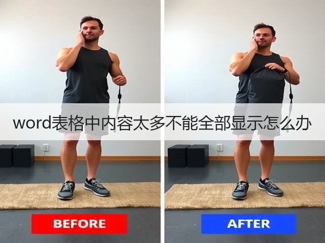 word表格中内容太多不能全部显示怎么办(图1)