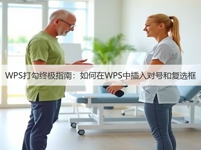WPS打勾终极指南:如何在WPS中插入对号和复选框(图3) WPS打勾终极指南:如何在WPS中插入对号和复选框(图3)