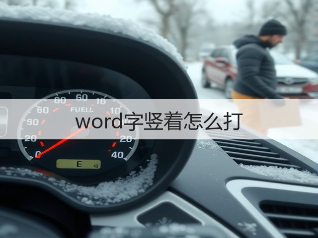 word字竖着怎么打(图1) word字竖着怎么打(图1)