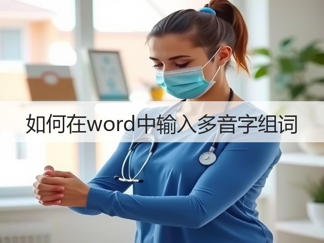 如何在word中输入多音字组词(图1)