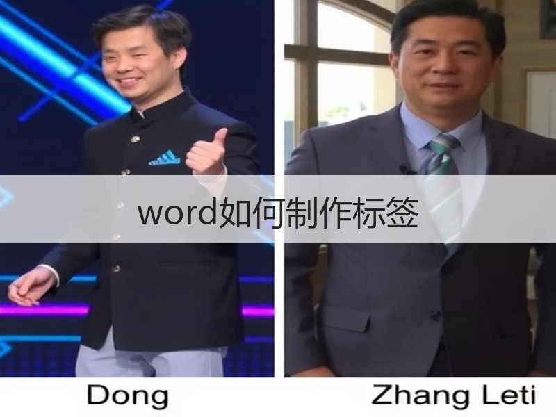 word如何制作标签 - 诺云壹观办公网