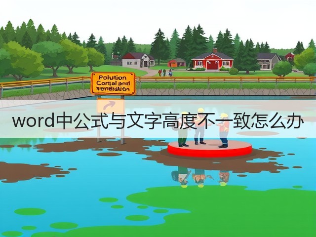 word中公式与文字高度不一致怎么办(图3)