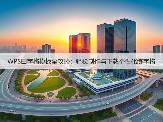 WPS田字格模板全攻略:轻松制作与下载个性化练字格(图3) WPS田字格模板全攻略:轻松制作与下载个性化练字格(图3)