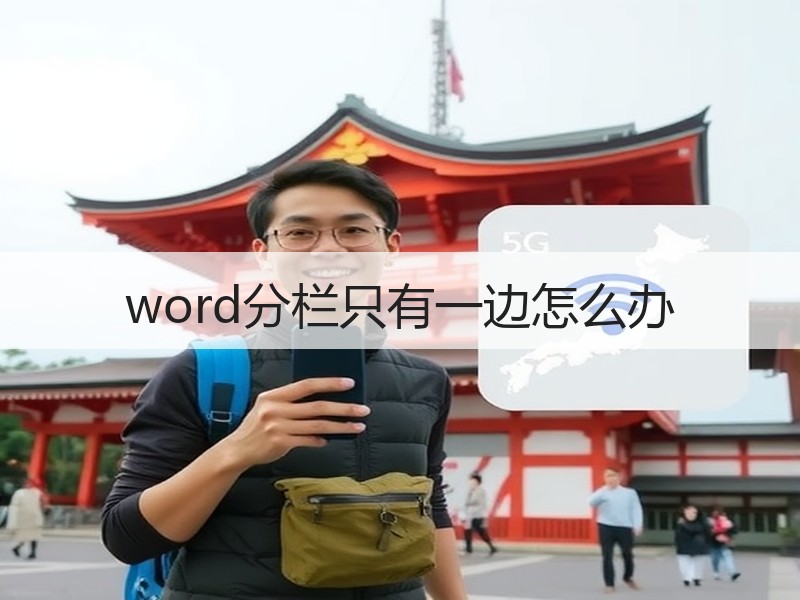 word分栏只有一边怎么办 - 诺云壹观办公网