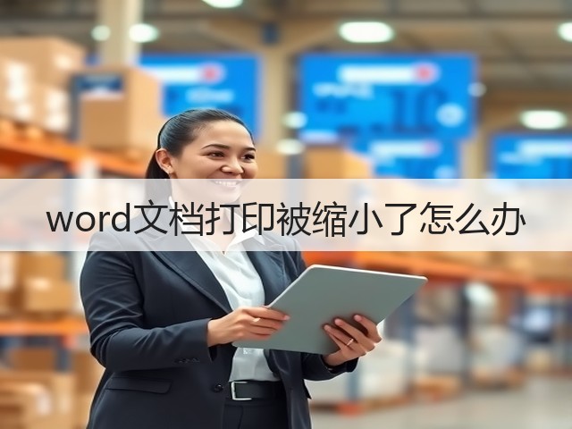 word文档打印被缩小了怎么办(图2)