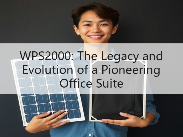 WPS2000: The Legacy and Evolution of a Pioneering Office Suite(图1) WPS2000: The Legacy and Evolution of a Pioneering Office Suite(图1)
