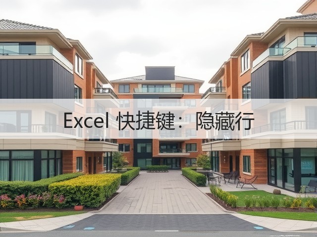 Excel 快捷键：隐藏行(图2)