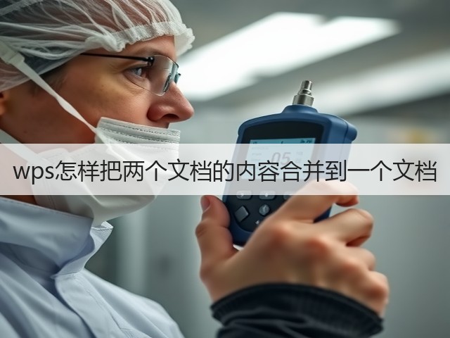 wps怎样把两个文档的内容合并到一个文档(图1)