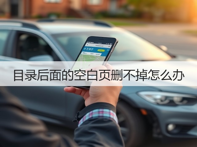 目录后面的空白页删不掉怎么办(图1) 目录后面的空白页删不掉怎么办(图1)