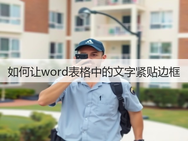 如何让word表格中的文字紧贴边框(图1) 如何让word表格中的文字紧贴边框(图1)