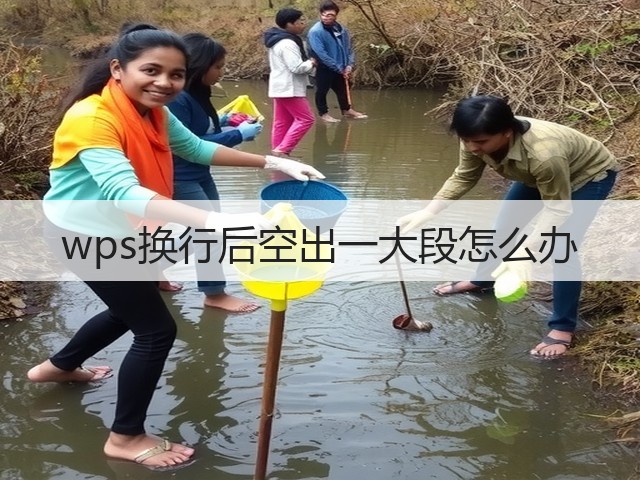 wps换行后空出一大段怎么办(图2)