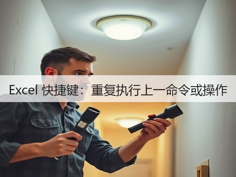 Excel 快捷键：重复执行上一命令或操作 - 诺云壹观办公网