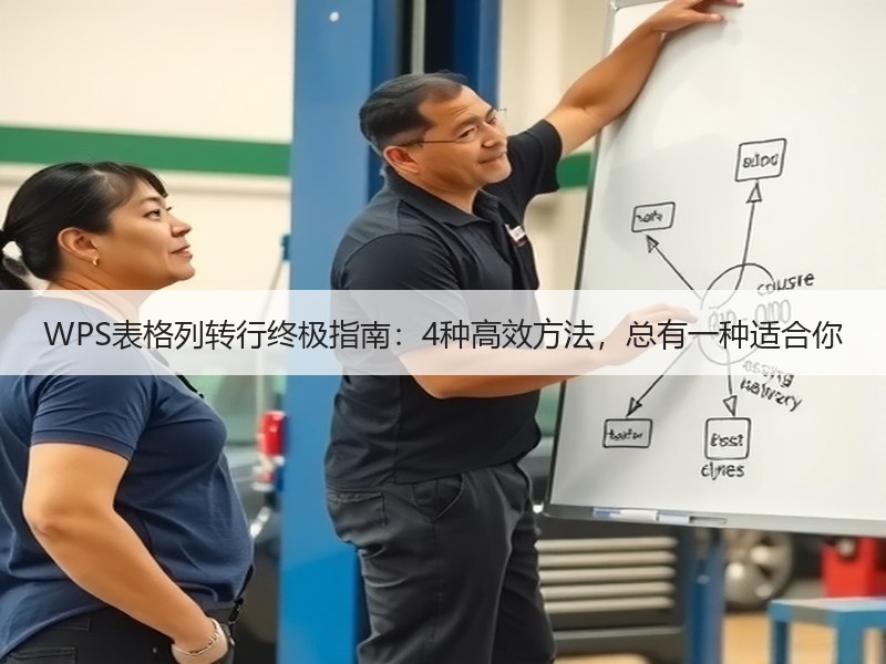 WPS表格列转行终极指南：4种高效方法，总有一种适合你 - 诺云壹观办公网