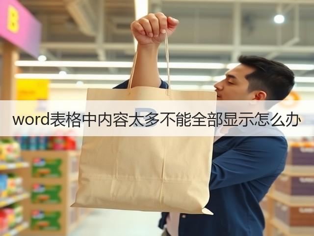 word表格中内容太多不能全部显示怎么办(图2)