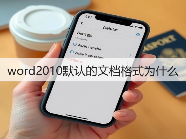 word2010默认的文档格式为什么(图3)