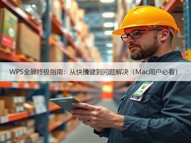 WPS全屏终极指南:从快捷键到问题解决(Mac用户必看)(图3) WPS全屏终极指南:从快捷键到问题解决(Mac用户必看)(图3)