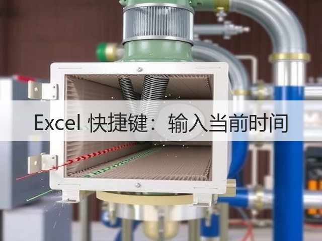 Excel 快捷键:输入当前时间(图2) Excel 快捷键:输入当前时间(图2)