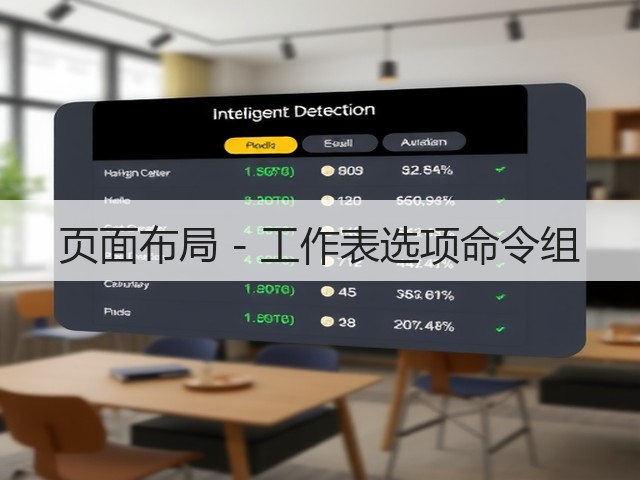 页面布局 - 工作表选项命令组(图1) 页面布局 - 工作表选项命令组(图1)