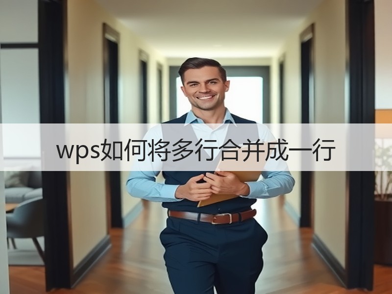 wps如何将多行合并成一行 - 诺云壹观办公网