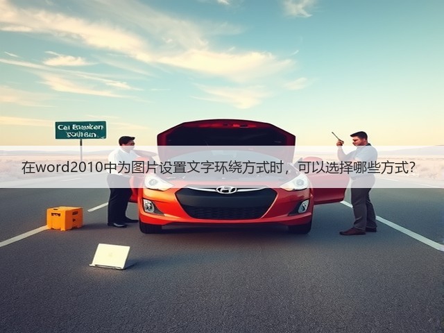 在word2010中为图片设置文字环绕方式时,可以选择哪些方式?(图1) 在word2010中为图片设置文字环绕方式时,可以选择哪些方式?(图1)