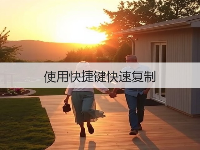 使用快捷键快速复制(图2)