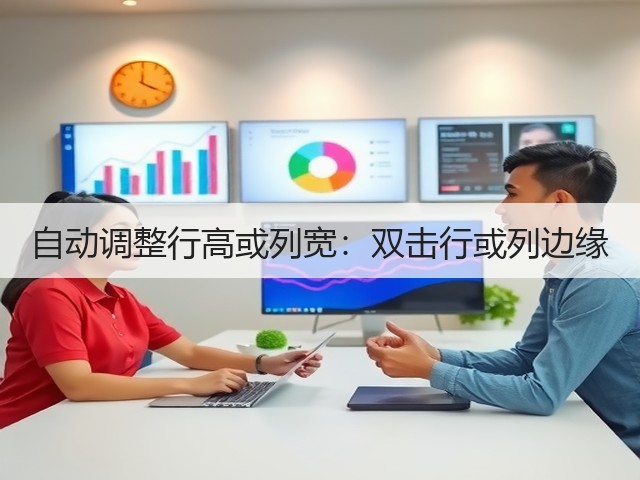 自动调整行高或列宽:双击行或列边缘(图2) 自动调整行高或列宽:双击行或列边缘(图2)