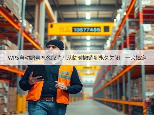 WPS自动编号怎么取消?从临时撤销到永久关闭,一文搞定(图2) WPS自动编号怎么取消?从临时撤销到永久关闭,一文搞定(图2)