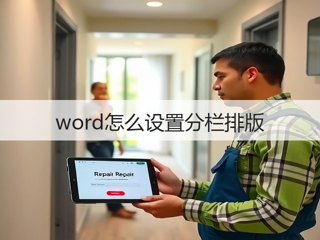 word怎么设置分栏排版(图1) word怎么设置分栏排版(图1)