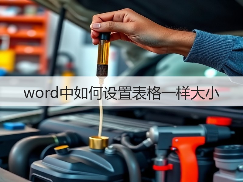word中如何设置表格一样大小 - 诺云壹观办公网