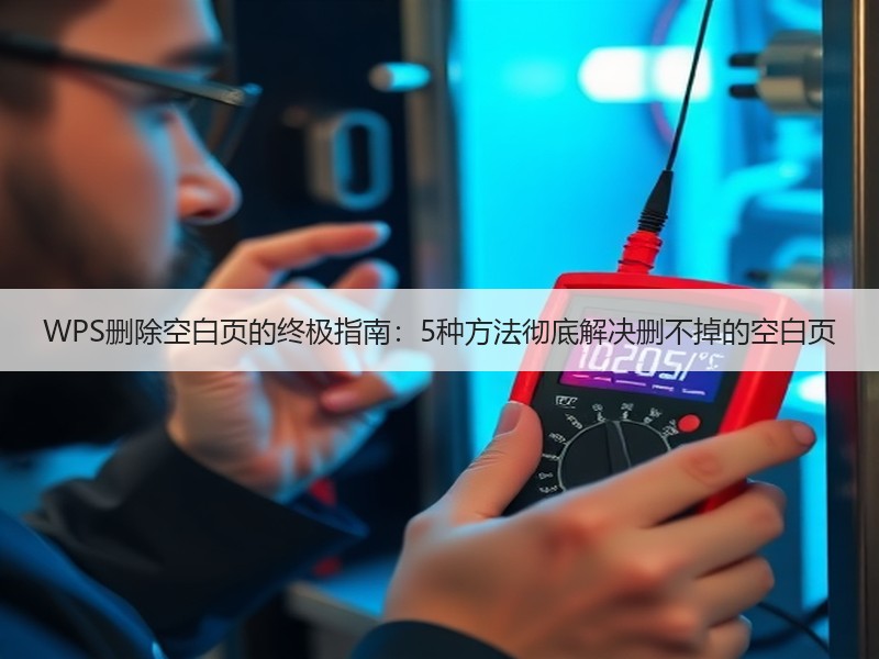 WPS删除空白页的终极指南：5种方法彻底解决删不掉的空白页 - 诺云壹观办公网
