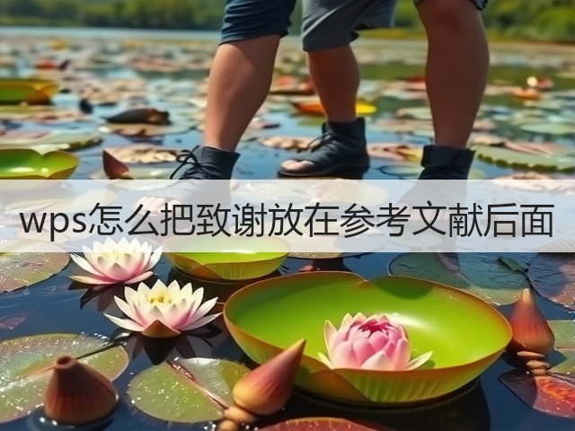 wps怎么把致谢放在参考文献后面(图2) wps怎么把致谢放在参考文献后面(图2)