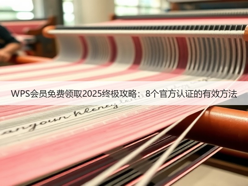 WPS会员免费领取2025终极攻略：8个官方认证的有效方法 - 诺云壹观办公网