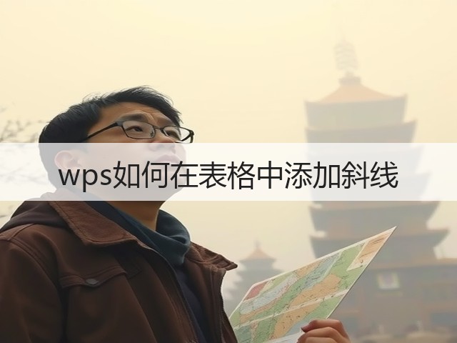 wps如何在表格中添加斜线(图2) wps如何在表格中添加斜线(图2)