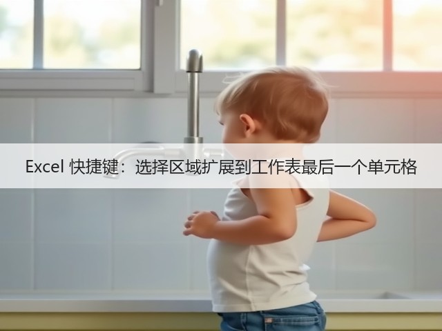 Excel 快捷键：选择区域扩展到工作表最后一个单元格(图1)