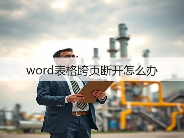 word表格跨页断开怎么办(图1) word表格跨页断开怎么办(图1)