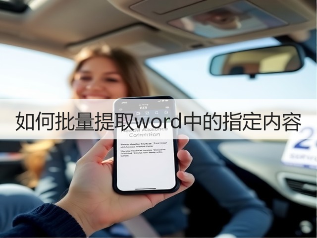 如何批量提取word中的指定内容(图3) 如何批量提取word中的指定内容(图3)