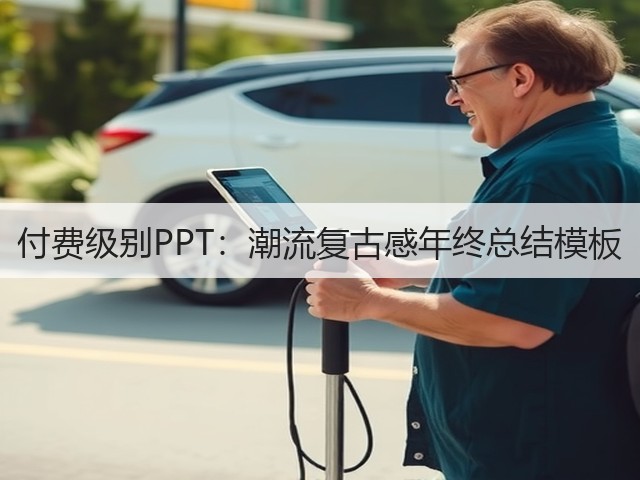 付费级别PPT:潮流复古感年终总结模板(图1) 付费级别PPT:潮流复古感年终总结模板(图1)