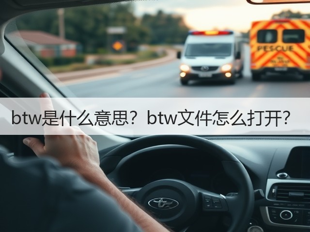 btw是什么意思?btw文件怎么打开?(图2) btw是什么意思?btw文件怎么打开?(图2)