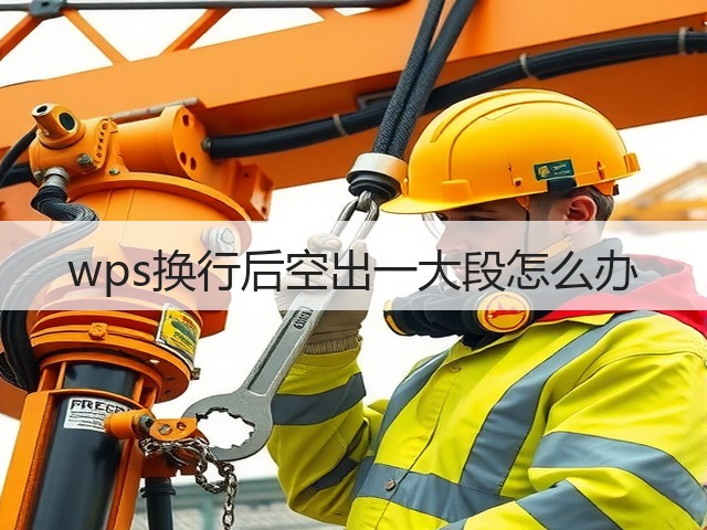 wps换行后空出一大段怎么办(图3)