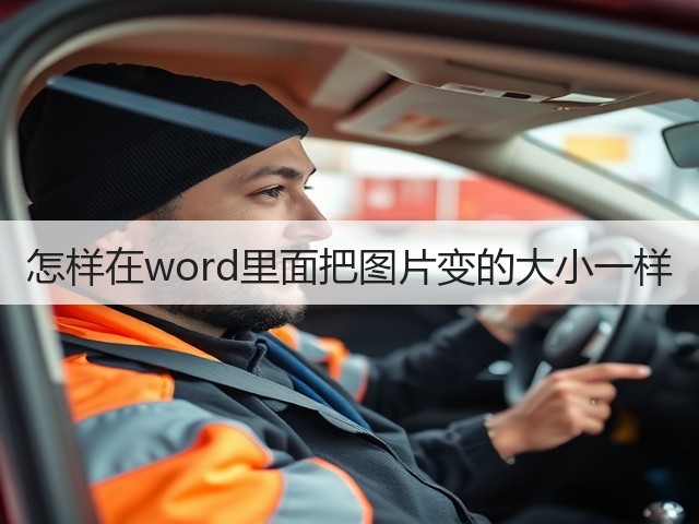 怎样在word里面把图片变的大小一样(图1) 怎样在word里面把图片变的大小一样(图1)
