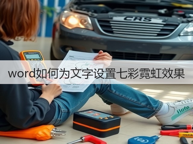 word如何为文字设置七彩霓虹效果(图3) word如何为文字设置七彩霓虹效果(图3)