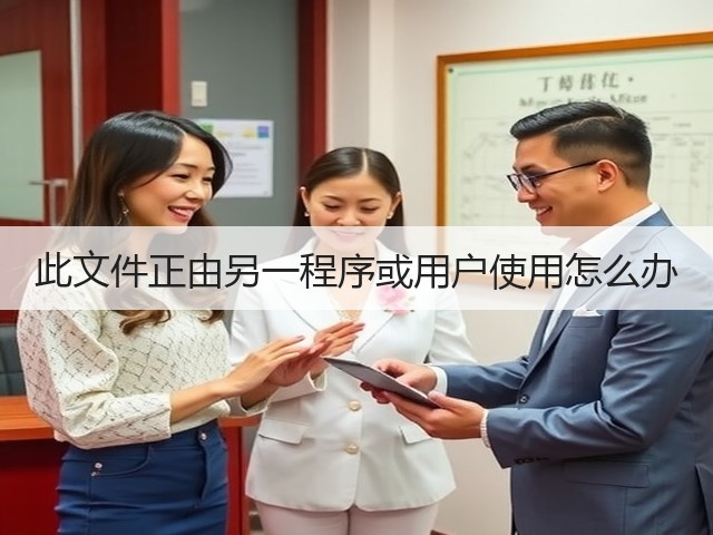此文件正由另一程序或用户使用怎么办(图1)