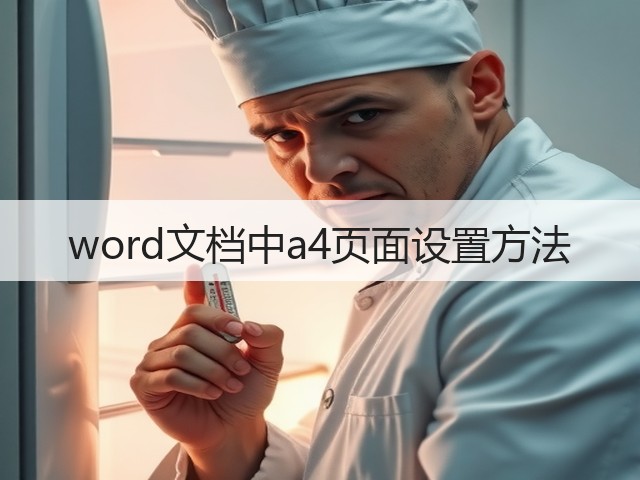 word文档中a4页面设置方法(图2)