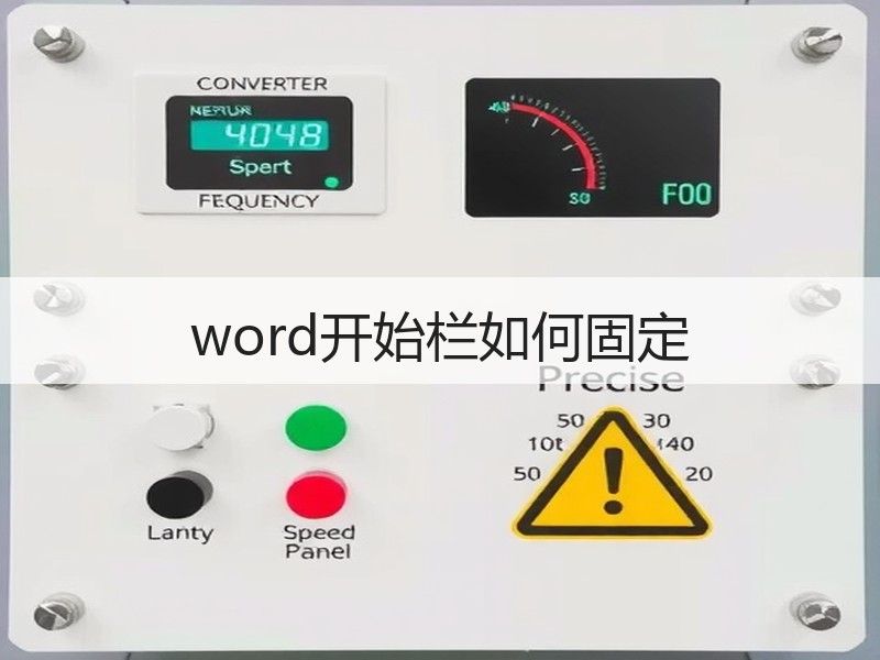word开始栏如何固定 - 诺云壹观办公网