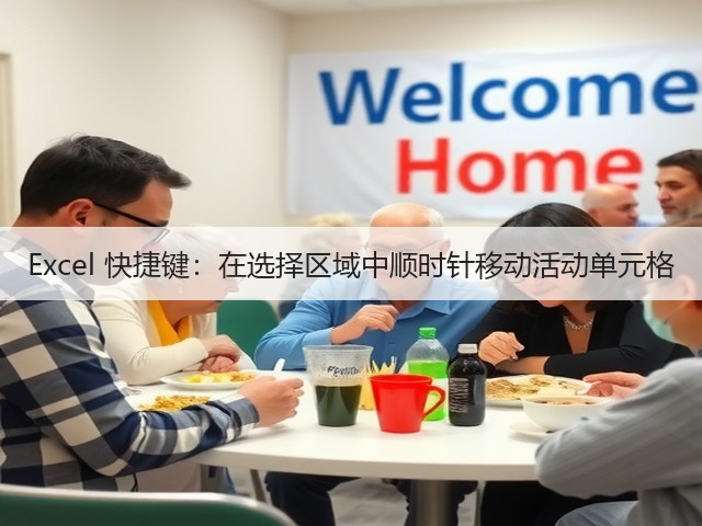 Excel 快捷键:在选择区域中顺时针移动活动单元格(图3) Excel 快捷键:在选择区域中顺时针移动活动单元格(图3)