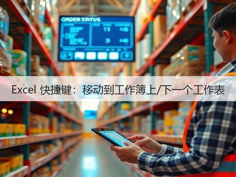 Excel 快捷键：移动到工作簿上/下一个工作表 - 诺云壹观办公网