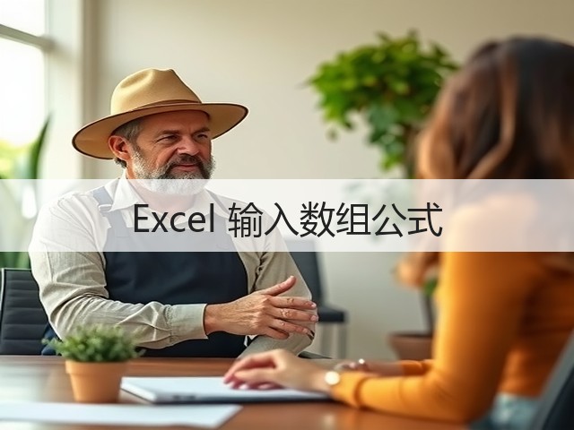 Excel 输入数组公式(图1)